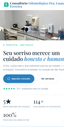 Real SitePrima website example